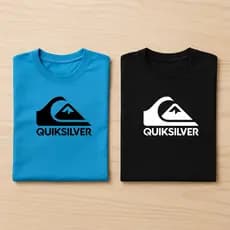 KIT 2 Camisetas Masculina QKS Lançamento 100% Algodão Unissex Feminina Camisa Blusa Várias Cores