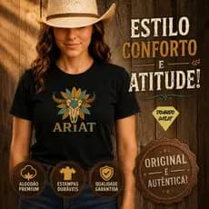Blusa Camiseta Country Feminina ARIAT Rodeio Roça Barretos Festa
