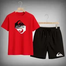 Conjunto Masculino Camiseta + Short Estilo Casual Moderno