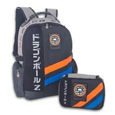Kit Mochila Dragon Ball Z juvenil Estojo Box Escolar Grande