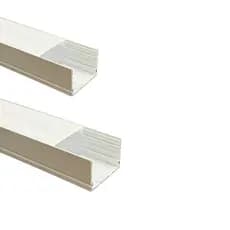 Kit Perfil Sobrepor Slim 30x20 mm Alumínio Para Fita De Led 2 metros