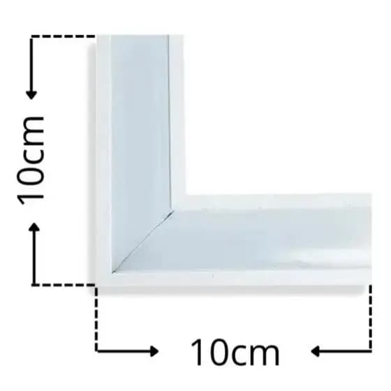 Cantoneira Perfil Led Embutido 24mm 10x10cm