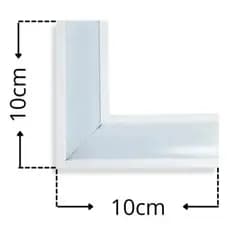 Cantoneira Perfil Led Embutido 24mm 10x10cm