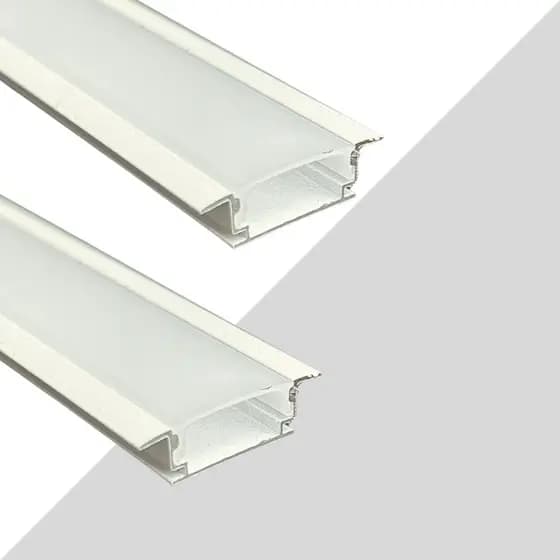 Perfil Embutido Slim 24mm Aluminio Para Fita De Led