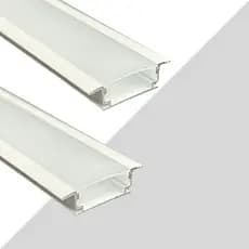 Perfil Embutido Slim 24mm Aluminio Para Fita De Led
