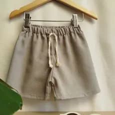 Kit c/4 Short Infantil - Tecido Linho de primeira qualidade 1 a 6 Anos