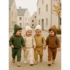 KIT 6 PEÇAS conjunto moletom grosso infantil 1,2,4 anos