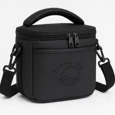Bolsa Térmica Fitness Impermeável Academia Lancheira Marmiteira Viagem Preta