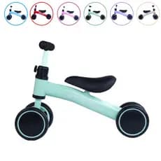 Bicicleta De Equilíbrio 4 Rodas Bebê Sem Pedal Infantil Quadro Metal