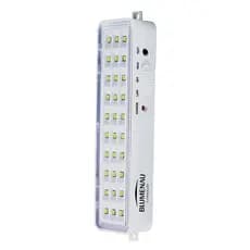 Lâmpada luz Luminária de Emergência 30 LED Recarregável Bivolt Leds Branca Led