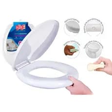 Assento Sanitário Tampa De Vaso Sanitário Oval Almofadado Slim Deca Icasa Logasa Universal Herc