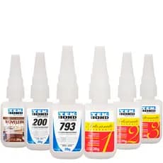 Adesivo Cola Instantâneo 20g Tek Bond Bico Antientupimento Alta Durabilidade Multiuso Artesanato