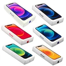 Kit com 12 Caixas Genérica para iPhone 12 - Compatível, Qualidade Premium e Pronta Entrega