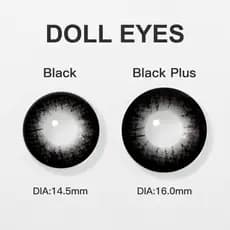 Lente De Contato 1 Par(2 Peças) Magister Marrom/Preto Supersize 16mm 14.5mm Olhos Grandes 6 Meses De Uso