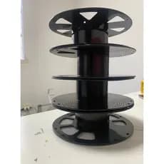 Kit 4 unidades Carretel Filamento 3d 1kg Vazio Mangueira Corda Fios Elétricos PLA  PETG