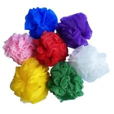 Esponja de Banho Nylon Grande -  Lisa - Kit  12