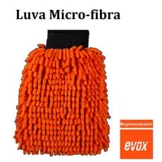 Luva Microfibra Limpeza Automotiva Tentáculos 105gsm Evox