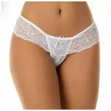 Calcinha Tailandesa em renda com Pérolas Massageadora - Tamanho Único