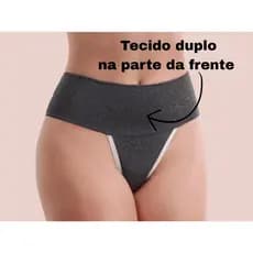 KIT 3 Calcinha Cintura Alta Cós Duplo