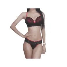 Conjunto de Sutiã e Calcinha Bicolor Polyana