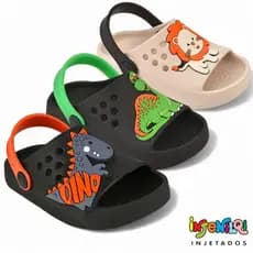 Sandália Infantil Menino Papete Escolar Conforto Macio Chinelo Slide
