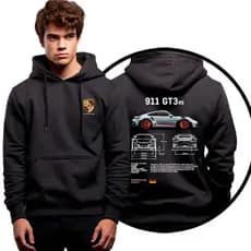 Moletom Casaco De Frio Carro Corrida Luxo Porsche 911 Gt3rs Promoção
