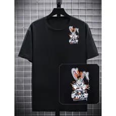 Camiseta Basica Blusa Streetwear Urban 100%algodão Rabbit