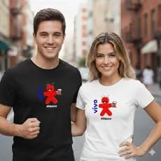Camiseta Unissex Paródia "Vivo Bêbado" – Estampa Divertida Happy Hour