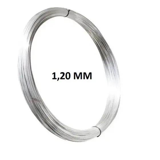 Arame de aço inox polido brilhante Duro AISI 302 1,20 Mm