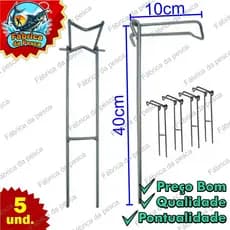 Suporte para pesca 3 posição  5 unidades vara de mão, molinete e carretilha M.