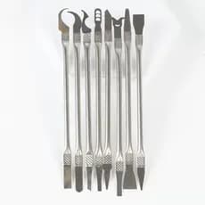 espátula de remoção de CPU, kit de desmontagem e retificação de CPU de 8 peças para computadores e celulares,
