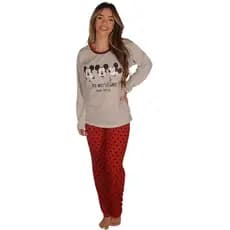 Kit 2 Pijama feminino inverno pijama manga longa malha pijamas calça pijama inverno manga atacado