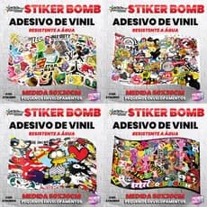ADESIVO GRANDE 50x30cm Sticker Bomb Tuning Carro Moto Caminhão Bike Diversos Envelopamento Plotagem