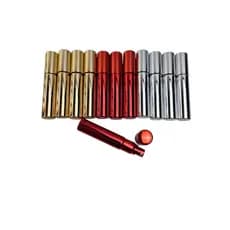 Kit Com 12 Porta Perfume De Bolsa Spray Luxo 5ML 10ML E 15ml Vermelho Dourado e Prata