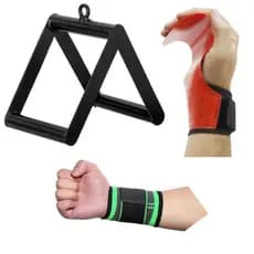 Hand Grip Para Crossfit Luva Crossfit Munhequiera Protetor De Punho Puxador Triângulo Cross Over Academia Musculaçã