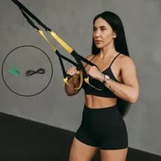TRX Treinamento Funcional Profissional Ajustavel Pilates Yoga Fisioterapia Saude Corda de Pular Fita de Suspensão