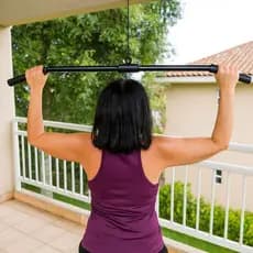 Barra Puxador Costas Pulley 1,20cm  Profissional Academia Musculção Fitness Lançamento Envio Imediato