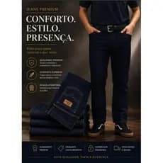 Calça Jeans Masculino Premium  com Elastano  Trabalho Ótima Qualidade Básica Envio Imediato