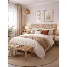 Cabeceira Paris Painel Estofada Para Cama Box Casal