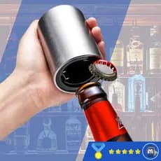 Abridor De Garrafas Magnetico Automatico Para Cerveja Em Aço Inox