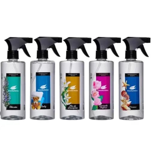 kit 5 unidades Odorizador de Tecido Amazônia Aromas 500ml