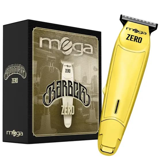 Máquina Mega Barber Zero Chrome Corte/Acabamento USB Cor Zero Gold