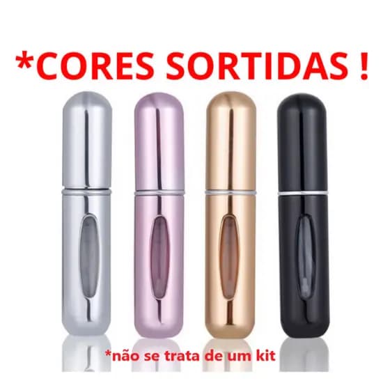 Mini Porta Perfume Portátil em Spray de 5ml Recarregavel para Viagem