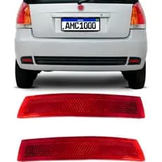 Par de Refletor Traseiro Palio 04 a 12 Vermelho Ld Le