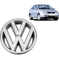 Emblema Vw Polo 1997 1998 1999 2000 2001 2002 Grade Cromado