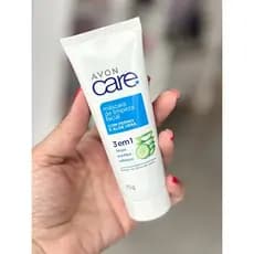 Máscara de limpeza facial com pepino e aloe vera avon care 75g