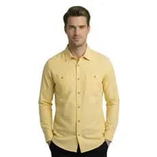 Camisa Social Masculina Toque Linho Manga Longa Slim Fit Premium Moda Luxo Elegante Confortavel Leve Fresca
