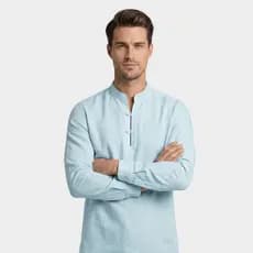 Bata Africana Branca Masculina Bata Masculina Gola Padre Bata Masculina Larga Manga Longa Gola Padre
