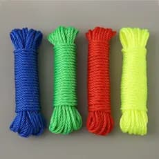 Corda de Nylon Para Varal Com 10m Metros Resistente 4mm 6mm 8mm Cores Sortida Para Casa Cozinha Banheiro Multiuso Roupa