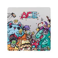 Mousepad Gamer Fallen Ace Estampado Antiderrapante Borda Costurada Grande Médio e Estendido